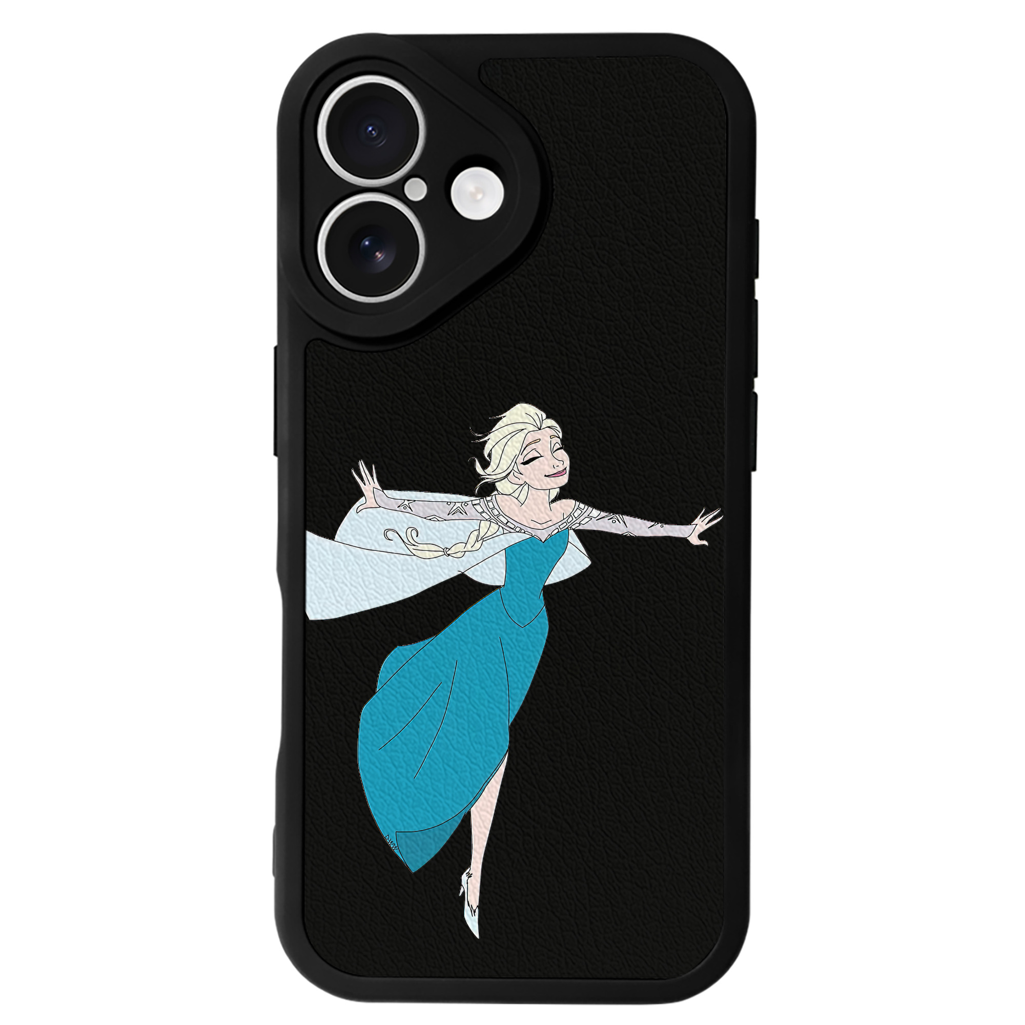 （画像用） アナと雪の女王 アンナ エルサ Frozen Anna Elsa 【iPhone 16シリーズ対応】シリコンスマホケース（レザー調） 材質：シリコン